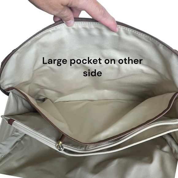 NWOT Levenger Womens Brown Leather Structured Messenger Briefbag w Laptop Case - Picture 9 of 16